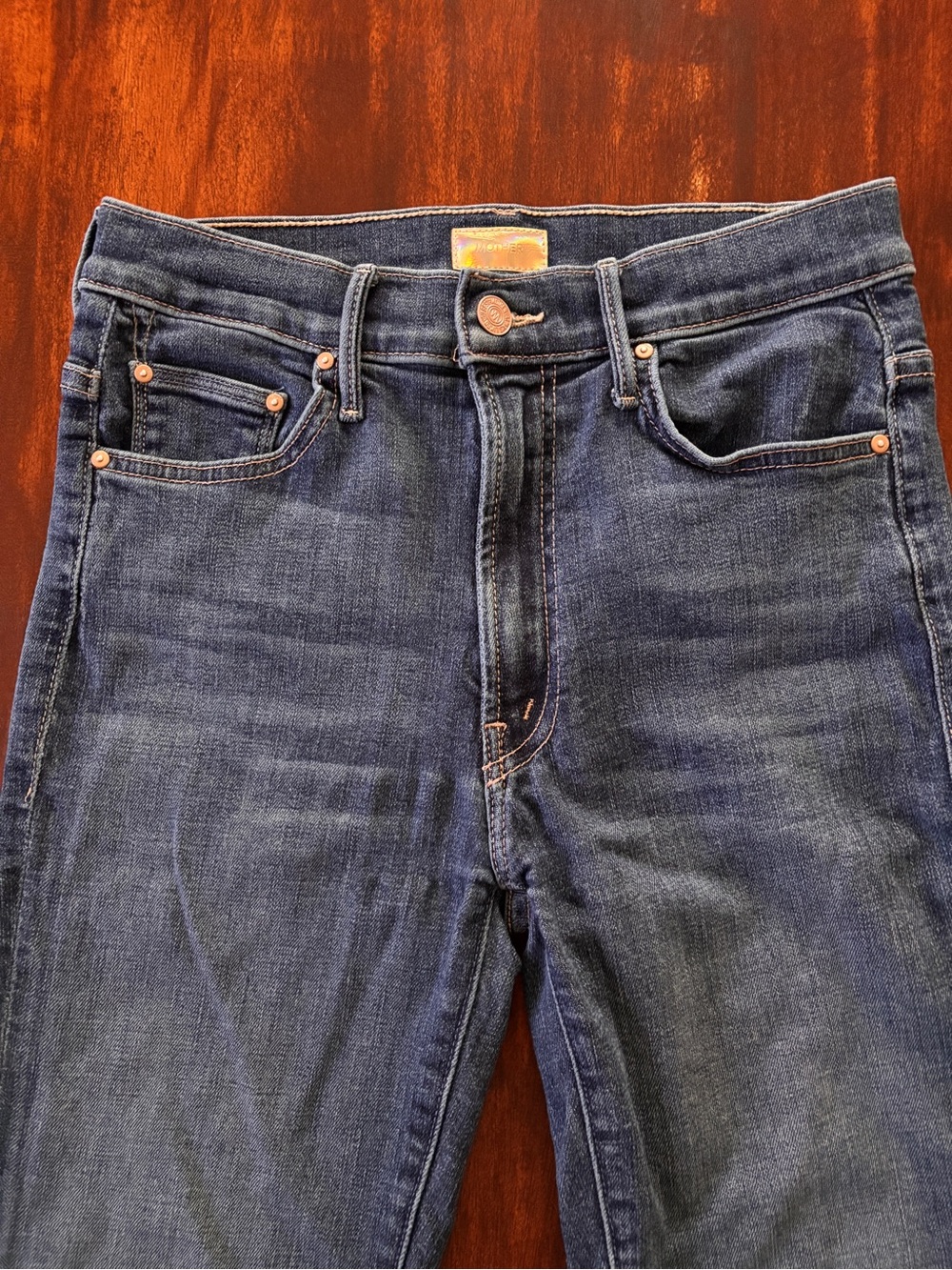 MOTHER Denim Women’s The Insider Crop Step Fray Girl Crush Size 27